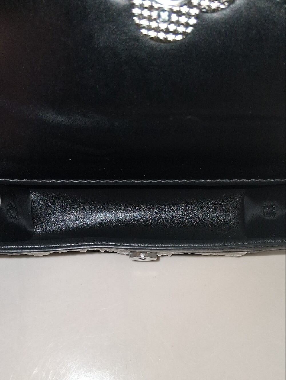 Small White & Black Top-Handle Crossbody Bag - Picture 10 of 14